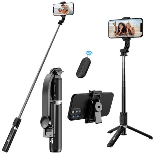 NeePho P170S Selfie Stick Tripod with Bluetooth Remote