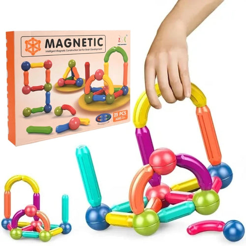 25-Piece Magnetic Building Blocks Set for Kids