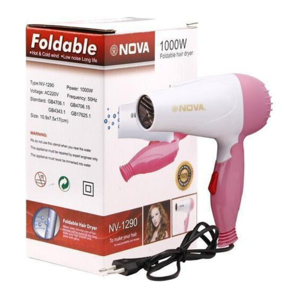 Nova NV-1290 Foldable 1000W Hair Dryer
