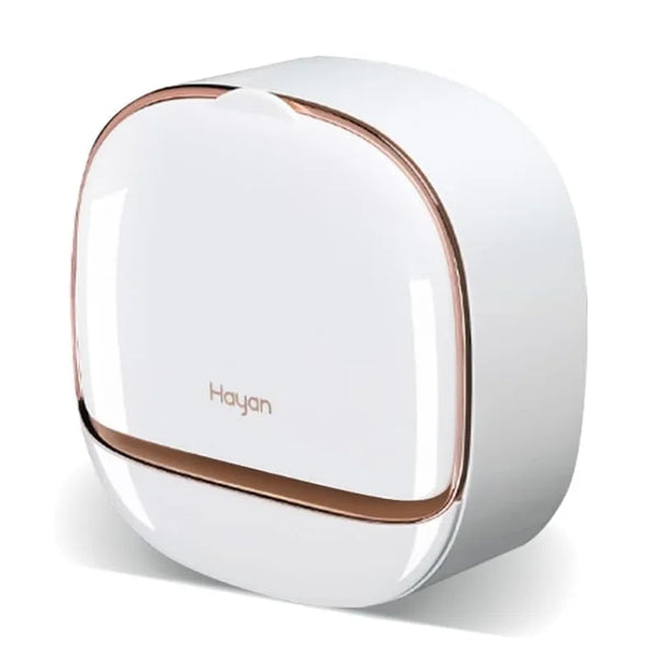 Milky White Wall-Mounted Soap Holder with Lid