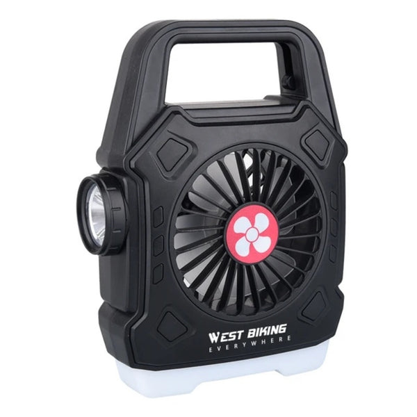 Rechargeable Desk and Camping Fan with LED and Power Bank