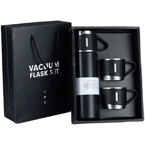 3-Cup 500ML Stainless Steel Vacuum Flask Set