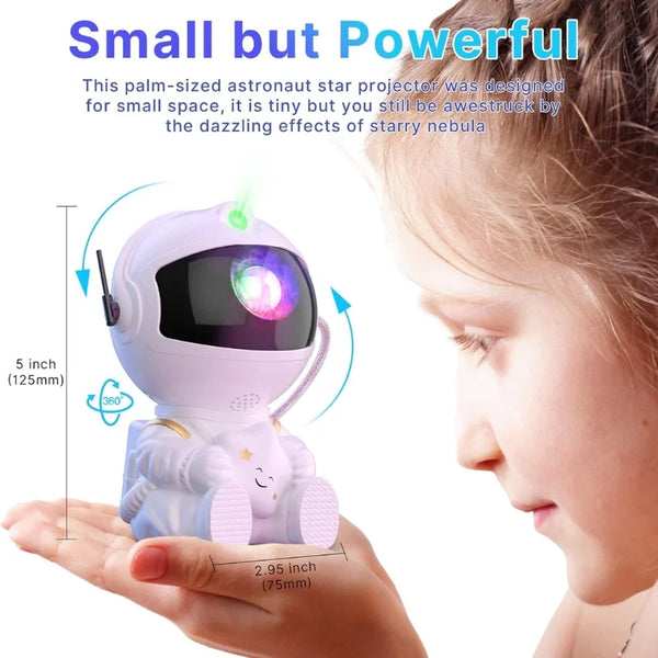 Mini Astronaut Galaxy Projector Night Light