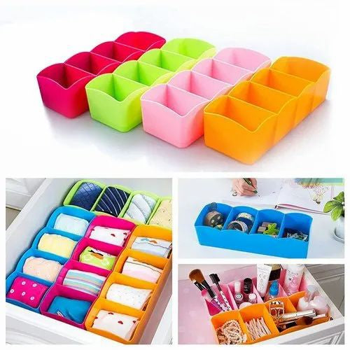 5-Grid Multipurpose Divider Storage Box Organizer