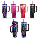 Star Pink Stylish Stanley Barbie Tumbler | H2.0 Tumbler 1.18L Limited Edition Double Wall Vacuum Insulated