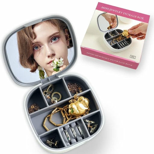 Necklace Organizer Jewellery Box with Mirror