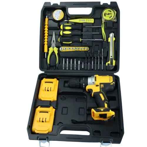 Dunlandi 24V Cordless Drill Set with 2 Batteries
