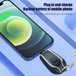 Mini Keychain Power Bank | Ultra-Compact 1500mAh | Emergency Charger for Phones & Gadgets
