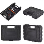 47-Piece Foldable Wireless Electric Screwdriver Kit with Adjustable Torque & USB Charging