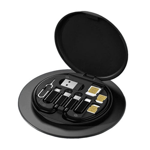 Data Cable Storage Box with Phone Holder