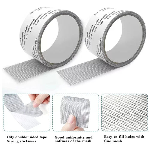 Self-Adhesive Window Screen Repair Mesh Tape