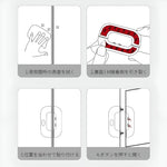 Child Safety Refrigerator Lock | Baby Proof Double Button Fridge Lock White & Grey