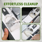 Brava Spring Vegetable Slicer Chopper | Manual Mandoline Cutter / Grinder | Multi-Function Fruit  &  Vegetable Slicer