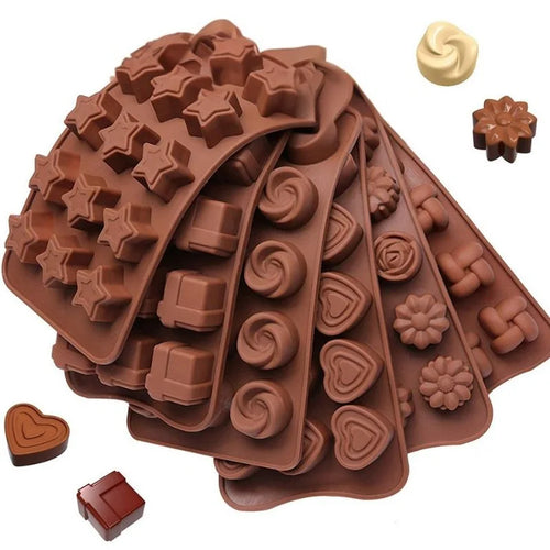 Silicone Chocolate Molds Non-Stick Candy and Cake Mold