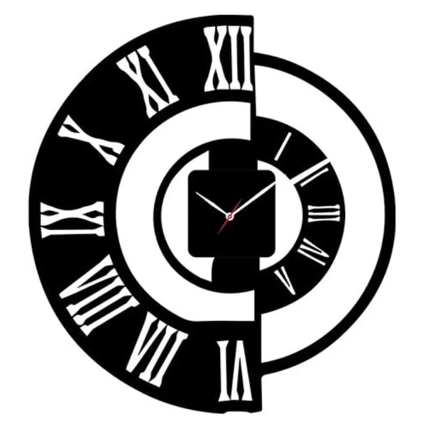 3D DIY Wooden Wall Clock Silent Quartz