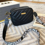 Black leather handbag daily use gift for women