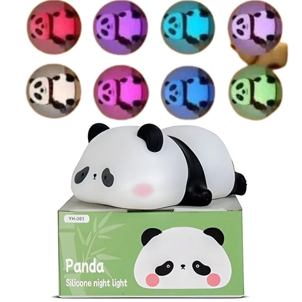 Cute Panda Silicone LED Night Light for Kids