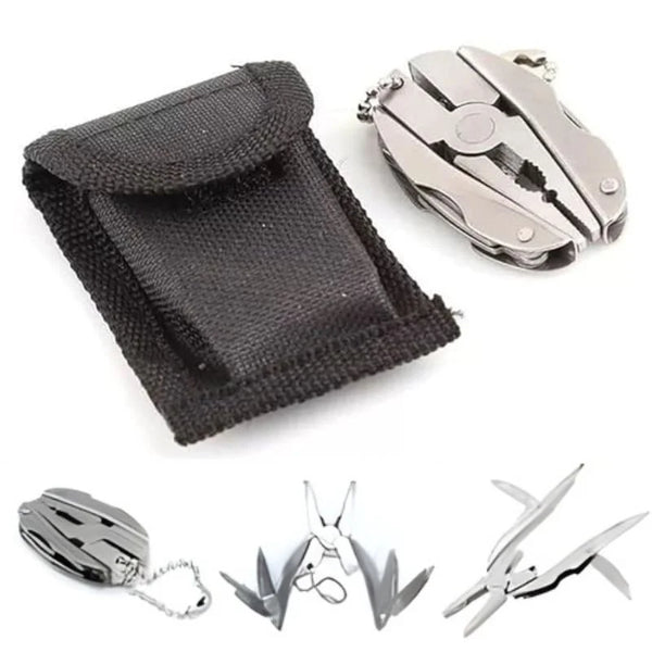 Stainless Steel Mini Keychain Multitool Plier Knife
