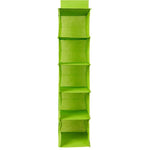 5 Shelf Clothes Hanging Organizer | Foldable Wardrobe Section Storage | Durable Fabric & Plastic