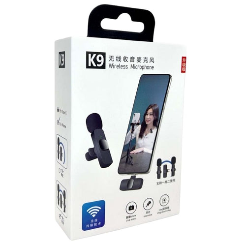 K9 Dual Wireless Lavalier Microphone USB Type-C