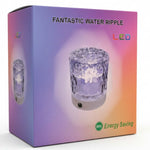 Water Ripple Lamp | 16-Color Rotating LED Night Light with Remote