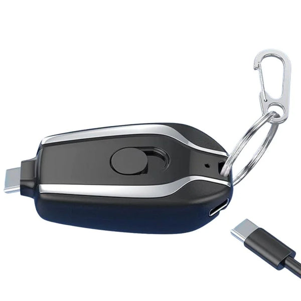 Mini Keychain Power Bank 1500mAh Emergency Charger