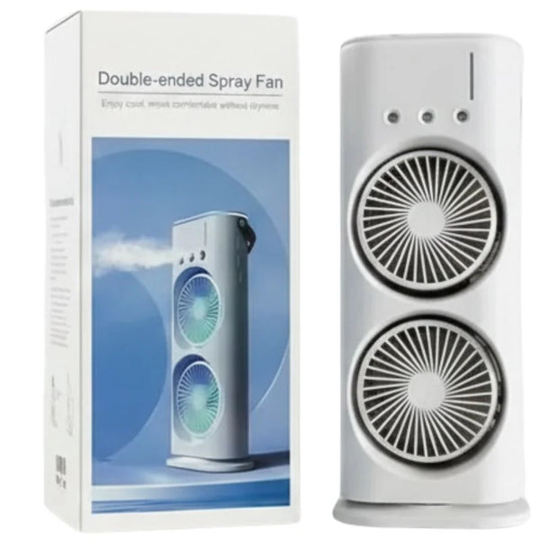 Mini Double Head Mist Fan with LED and Humidifier