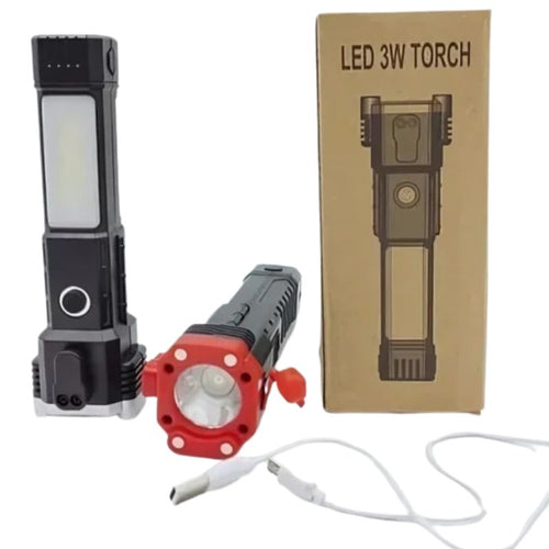 Rechargeable Tactical LED Flashlight and Power Bank