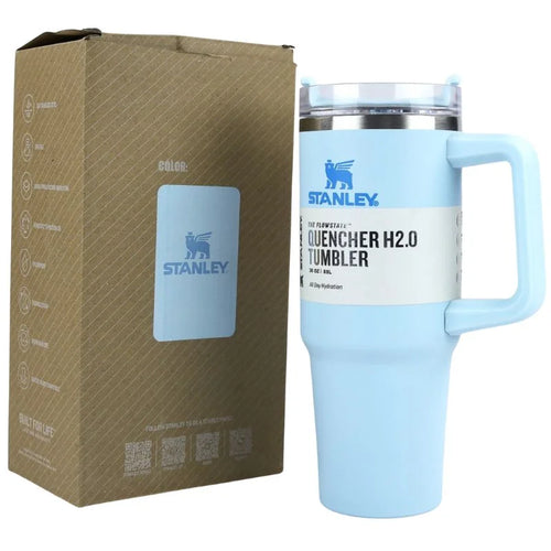 Light Blue 40 Oz Stainless Steel Insulated Tumbler