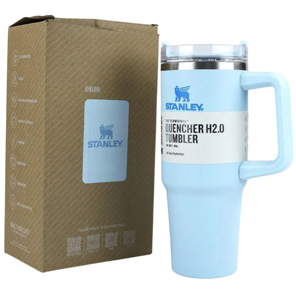 Light Blue 40 Oz Stainless Steel Insulated Tumbler