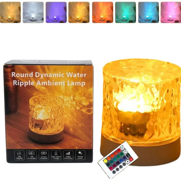 Northern Lights Water Ripple Lamp with Remote