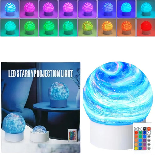 Ocean Wave and Northern Aurora Projector Night Light