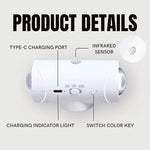 LED Night Light with Motion Sensor | Rechargeable Wireless Wall Lamp | Dimmable Smart Night Light | Magnetic Indoor & Outdoor Wall Light