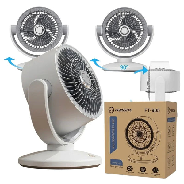 FT-905 Oscillating Rechargeable Mini Table Fan