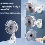 Rechargeable 3-in-1 Clip Fan | Handheld, Desktop & Wall Mounted Portable Fan with 3 Speed Modes