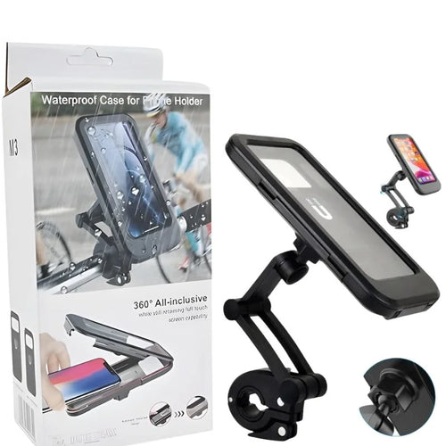 Waterproof Bike Phone Holder 360 Handlebar Mount
