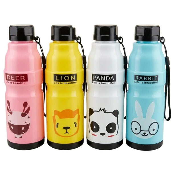 Kids Water Bottle 650ml Cute Animal Designs