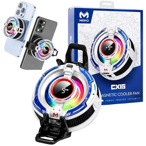 CX16 Magnetic Mobile Cooling Fan with RGB Lights