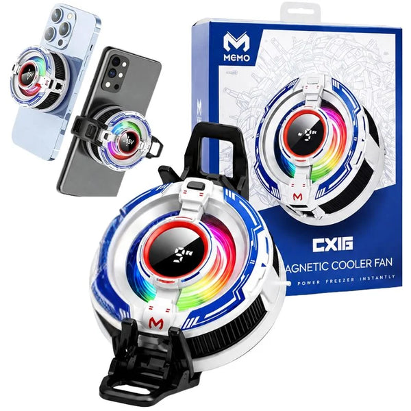 CX16 Magnetic Mobile Cooling Fan with RGB Lights
