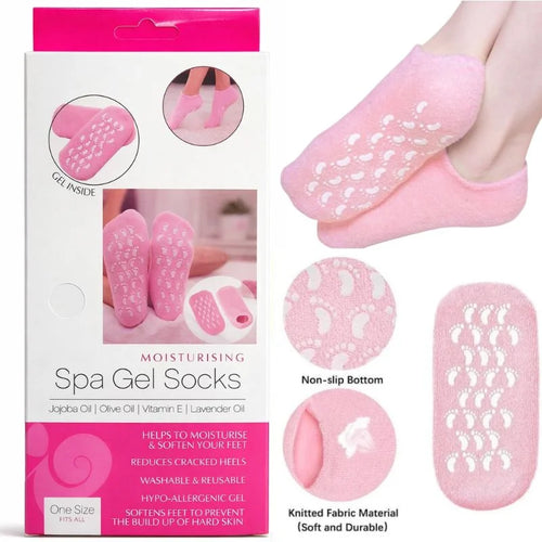 Reusable Silicone Spa Gel Socks for Foot Care