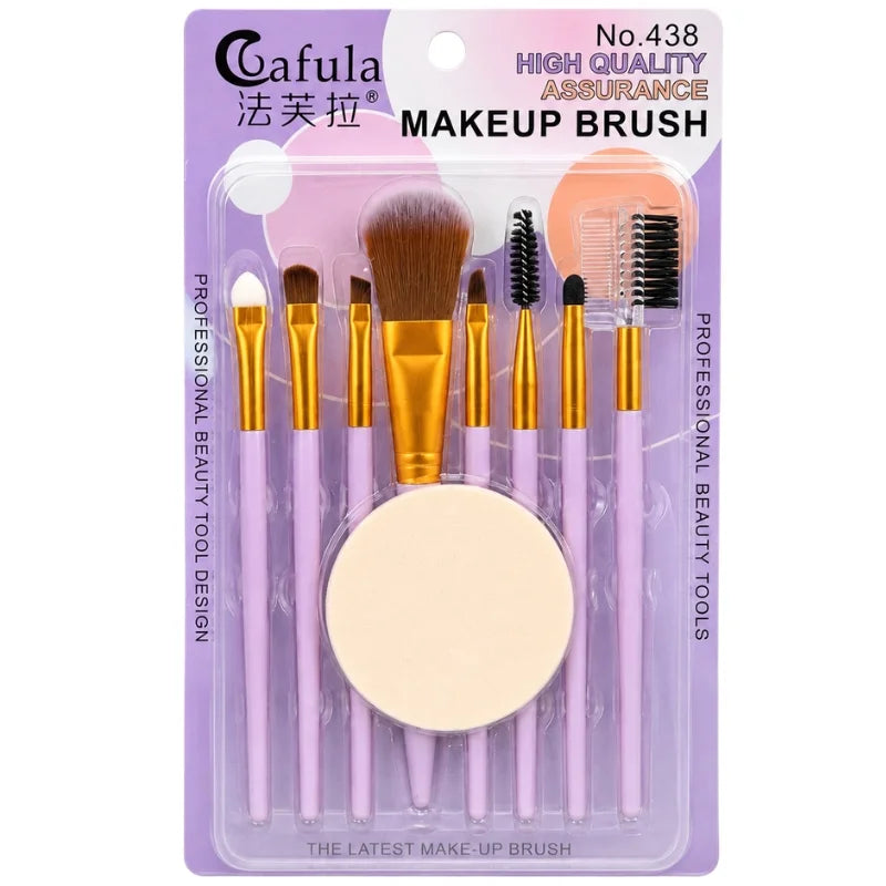 9 PCS Makeup Brush Set | Professional Beauty Tools for Foundation, Blending, Contouring & Eyeshadow | Soft Synthetic Bristles | Pink