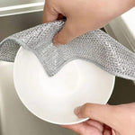 10 Dish Washing Cleaning Cloth | Metal Wire Dish Cleaning Cloth | Durable, Scratch-Free Scrubbing for Kitchen Surfaces