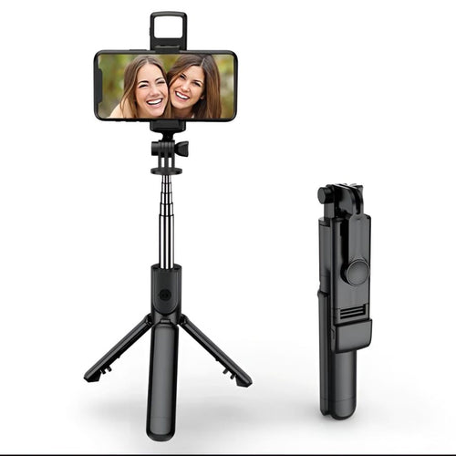 R1s Bluetooth Selfie Stick Tripod with Remote and LED