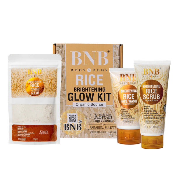 BNB Rice Extract Bright and Glow 3-in-1 Facial Kit