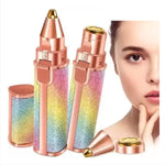 Flawless 2-in-1 Eyebrow Trimmer | Rechargeable Hair Remover with USB Charging Cable & Cleaning Brush