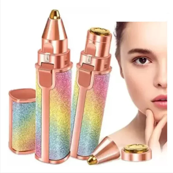 2-in-1 Rechargeable Eyebrow Trimmer and Hair Remover