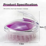 Head Scalp Massage & Shampoo Brush | Soft Silicone Bath Brush | Deep Cleansing & Relaxing Scalp Care | Random Colors
