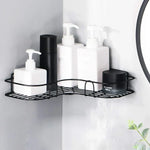 Wall Corner Rack | Multipurpose Kitchen & Bathroom Corner Organizer | Metal Wall Mount Storage Rack