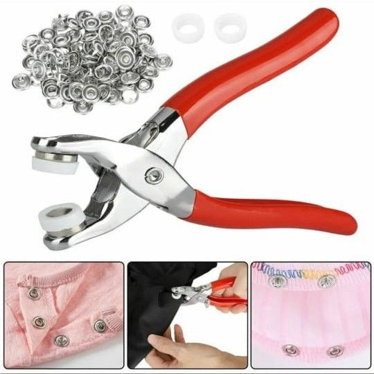 Metal Hand Press Button Fixer Machine with 25 Snaps