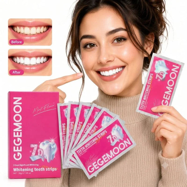 7D Teeth Whitening Strips 7 Pairs Mint Flavor